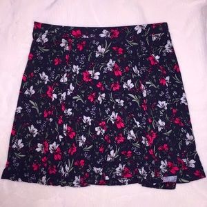Floral Print Skater Skirt